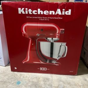 Kitchen aid limited edition 100 years anniversary queen of hearts mixer